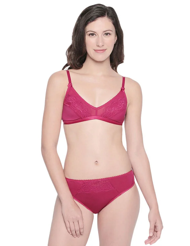 multi - way women bra and panty sets for versatile stylingBODYCARE Bridal Maroon Bra & Panty Lingerie Set - 6416MH multi - way women bra and panty sets for versatile stylingBODYCARE Bridal Maroon Bra & Panty Lingerie Set - 6416MH