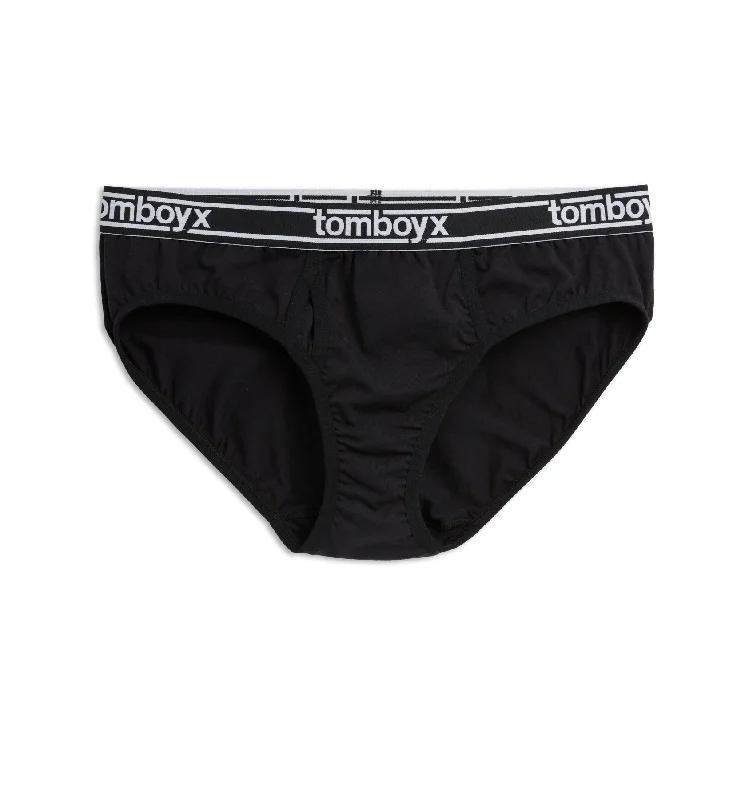 cotton women briefs for maximum absorbencyIconic Briefs - Black Logo