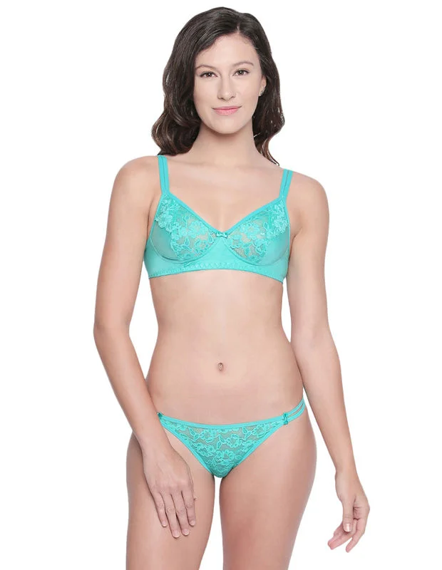 solid color women bra and panty sets in pastel shadesBODYCARE Bridal Sea Green Bra & Panty Lingerie Set - 6417SGR solid color women bra and panty sets in pastel shadesBODYCARE Bridal Sea Green Bra & Panty Lingerie Set - 6417SGR