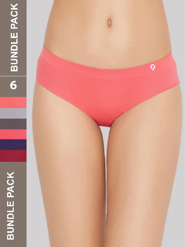 lace - detailed women briefs for special occasionsSeamless Panty For Women Mid Wasit Pack Of 6
