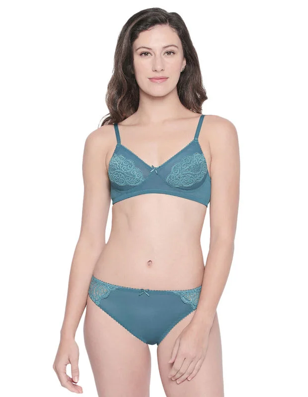 breathable women bra and panty sets for all - day wearBODYCARE Bridal Green Bra & Panty Lingerie Set - 6415GR breathable women bra and panty sets for all - day wearBODYCARE Bridal Green Bra & Panty Lingerie Set - 6415GR