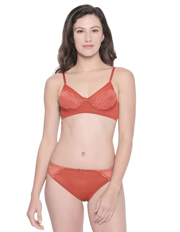 bralette women bra and panty sets for a trendy lookBODYCARE Bridal Coral Bra & Panty Lingerie Set - 6415CO bralette women bra and panty sets for a trendy lookBODYCARE Bridal Coral Bra & Panty Lingerie Set - 6415CO