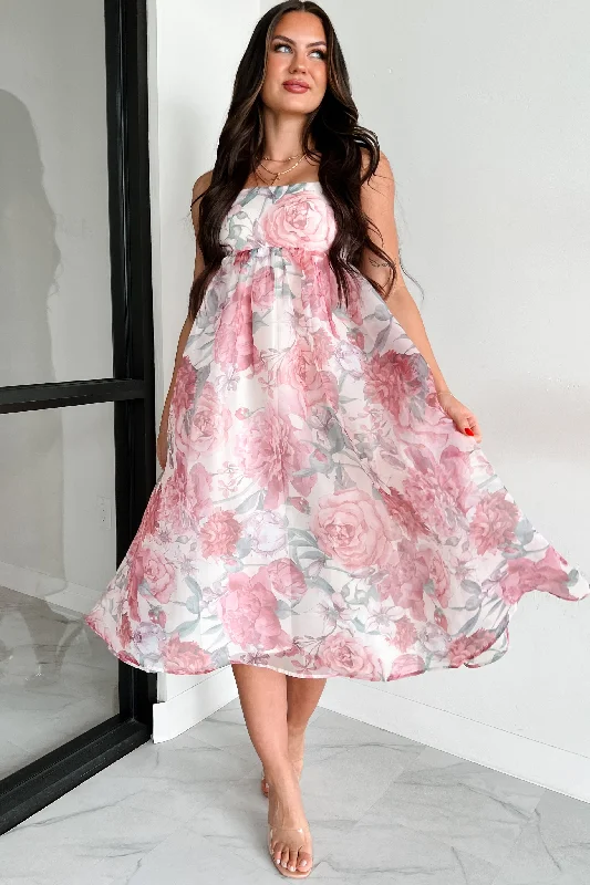 Midi dresses with halter necks for a stylish and comfortable option Stay Rosy Floral Midi Dress (Berry Floral) Midi dresses with halter necks for a stylish and comfortable option Stay Rosy Floral Midi Dress (Berry Floral)