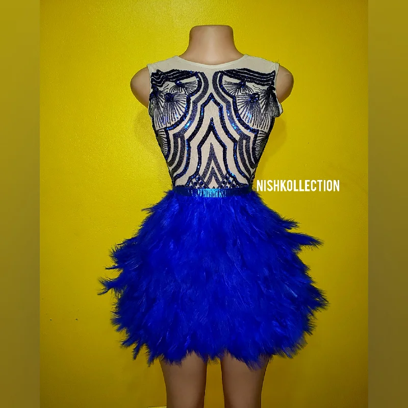 Ruffled mini dresses for a romantic touch Sky sequin feather mini dress