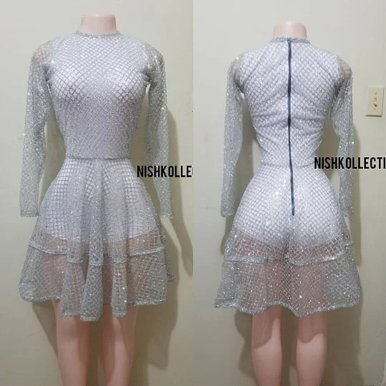 Animal print mini dresses for a bold statement Sianna shimmer long sleeve dress