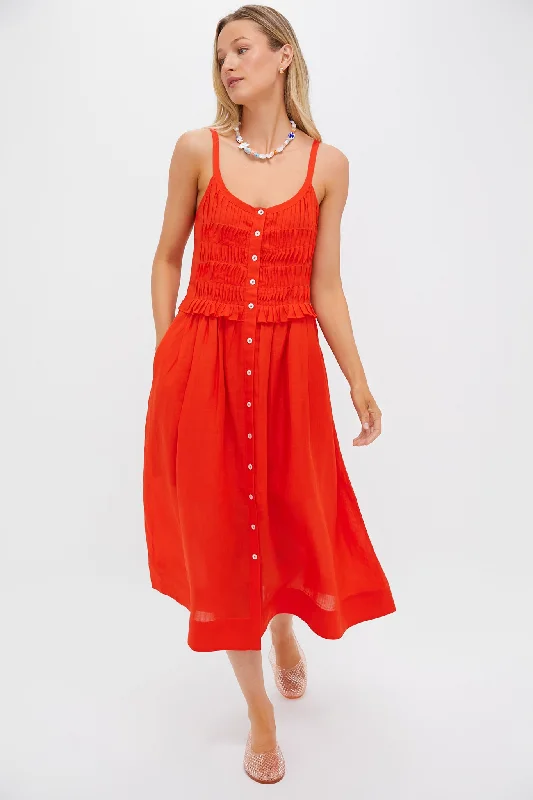 Midi dresses with patchwork patterns for a one - of - a - kind style Chili Zora Solid Tank Button Down Dress Midi dresses with patchwork patterns for a one - of - a - kind style Chili Zora Solid Tank Button Down Dress