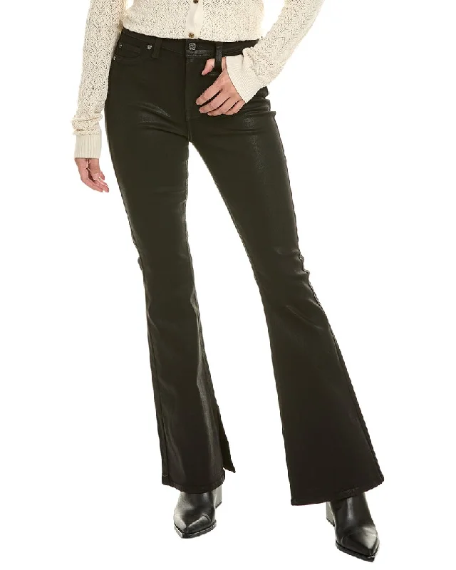 Women's Faux Leather Tight Trousers with Studded Details in Brown for an Edgy Style7 For All Mankind Ali Coated Black High-Waist Flare Jean Women's Faux Leather Tight Trousers with Studded Details in Brown for an Edgy Style7 For All Mankind Ali Coated Black High-Waist Flare Jean