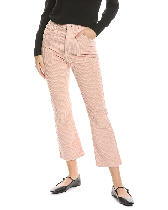 Women's High - Waisted Tight Trousers with Side Slits in Beige for a Trendy Look7 For All Mankind Cameo Rose Ultra High-Rise Corduroy Slim Kick Jean