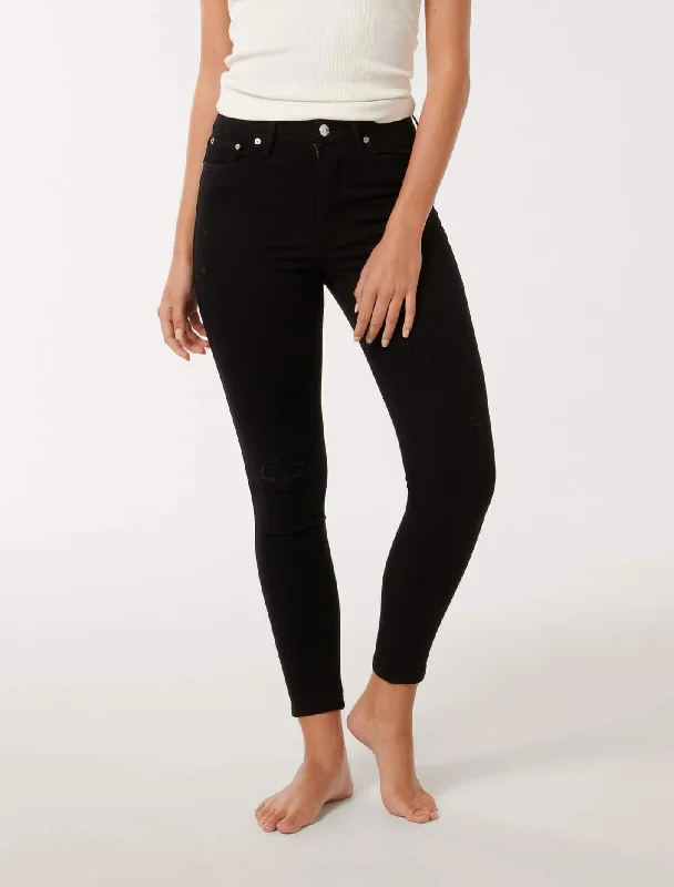 Bootcut women jeans to complement various shoe stylesAshley Mid-Rise Skinny Jeans