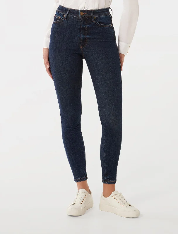 Acid - wash women jeans with a retro finishAshley Mid-Rise Skinny Jeans