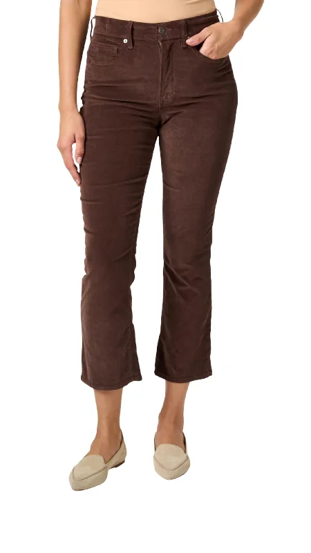 Women's High - Waisted Tight Trousers with Side Slits in Beige for a Trendy LookCarly Corduroy Pant In Brown Women's High - Waisted Tight Trousers with Side Slits in Beige for a Trendy LookCarly Corduroy Pant In Brown