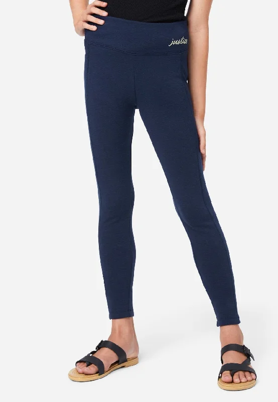 Plus Size Women's Stretch Cotton Tight Trousers in Navy for Comfortable Everyday WearFleece-Lined Full-Length Leggings Plus Size Women's Stretch Cotton Tight Trousers in Navy for Comfortable Everyday WearFleece-Lined Full-Length Leggings