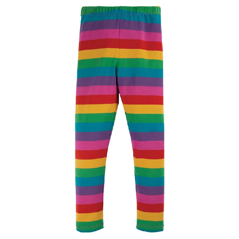 Plus Size Women's Embroidered Tight Trousers in White for a Feminine and Elegant StyleFrugi Foxglove Rainbow Stripe Libby Leggings Plus Size Women's Embroidered Tight Trousers in White for a Feminine and Elegant StyleFrugi Foxglove Rainbow Stripe Libby Leggings