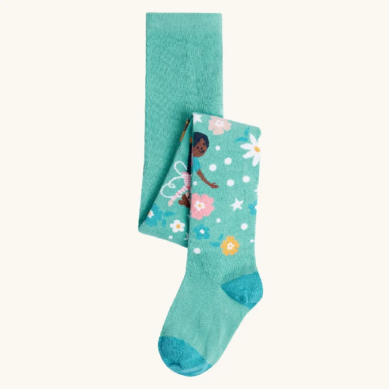 Women's Tight Trousers with Elastic Waistband in Black for Easy and Comfortable WearFrugi Norah Tights - Fairies Women's Tight Trousers with Elastic Waistband in Black for Easy and Comfortable WearFrugi Norah Tights - Fairies