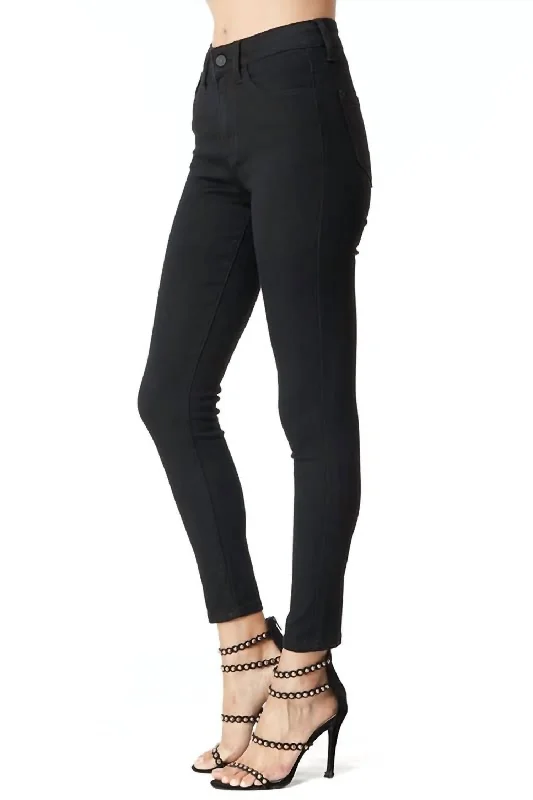 Dark - wash women jeans for a sophisticated and slimming effectHigh Rise Skinny Jeans In Black Dark - wash women jeans for a sophisticated and slimming effectHigh Rise Skinny Jeans In Black