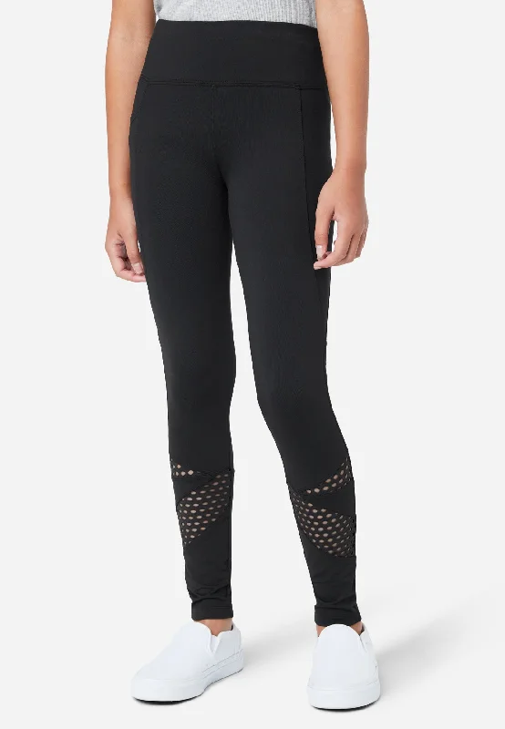 High - Waisted Women's Leather Tight Trousers in Black for a Rock - Chic LookMesh Cutout Full-Length Leggings High - Waisted Women's Leather Tight Trousers in Black for a Rock - Chic LookMesh Cutout Full-Length Leggings