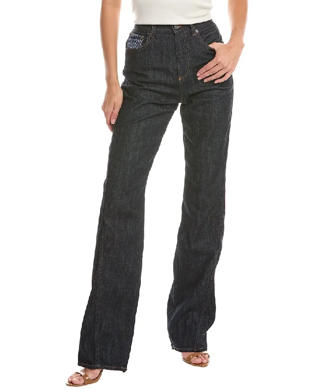 Women's High - Waisted Tight Trousers with Side Slits in Beige for a Trendy LookMissoni Jean