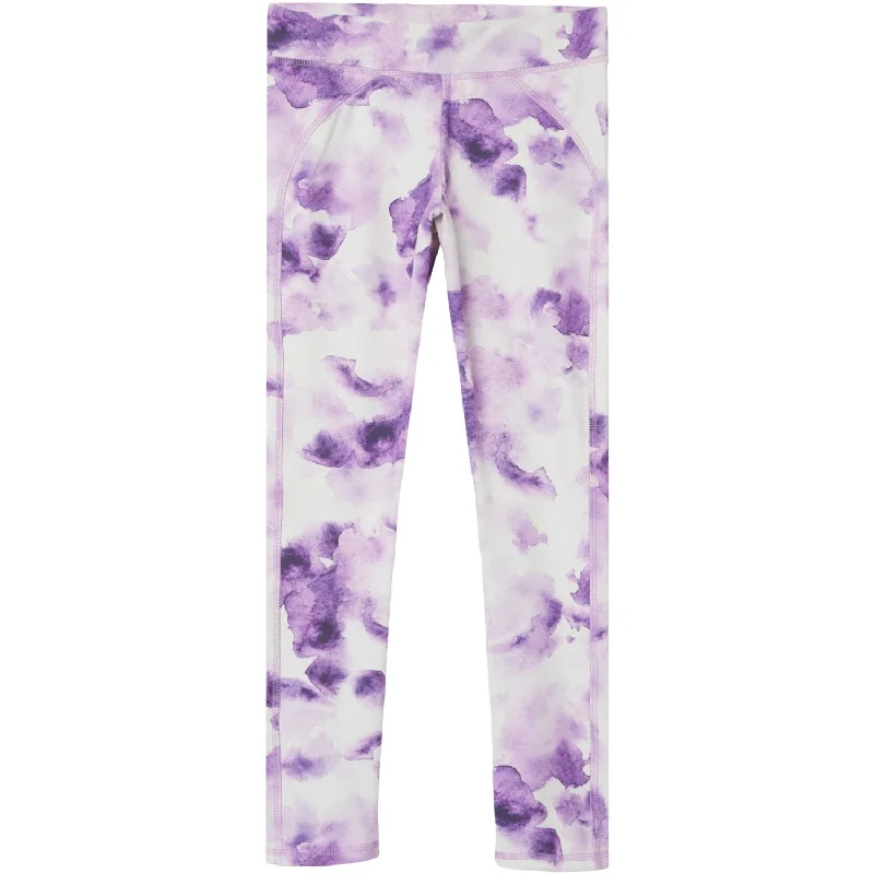 Plus Size Women's Printed Tight Trousers in Floral Patterns for a Spring - Inspired OutfitName It Iris Orchid Diandra Sport Leggings Plus Size Women's Printed Tight Trousers in Floral Patterns for a Spring - Inspired OutfitName It Iris Orchid Diandra Sport Leggings