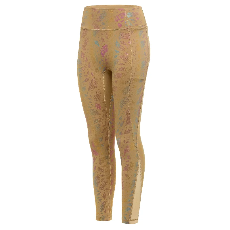 Women's High - Waisted Tight Trousers with Side Slits in Beige for a Trendy LookRiverbend Princess Leggings Women's High - Waisted Tight Trousers with Side Slits in Beige for a Trendy LookRiverbend Princess Leggings
