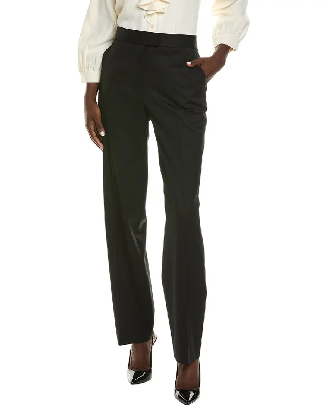 Plus Size Women's Printed Tight Trousers in Floral Patterns for a Spring - Inspired OutfitSt. John Wool-Blend Pant Plus Size Women's Printed Tight Trousers in Floral Patterns for a Spring - Inspired OutfitSt. John Wool-Blend Pant