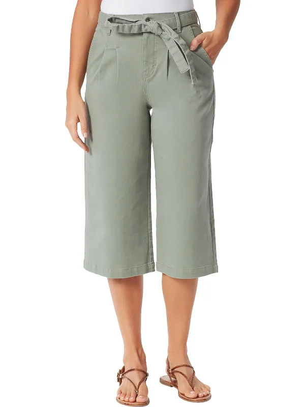Wide - leg women jeans for a modern and relaxed vibeWomens Belted Wide Leg Jeans