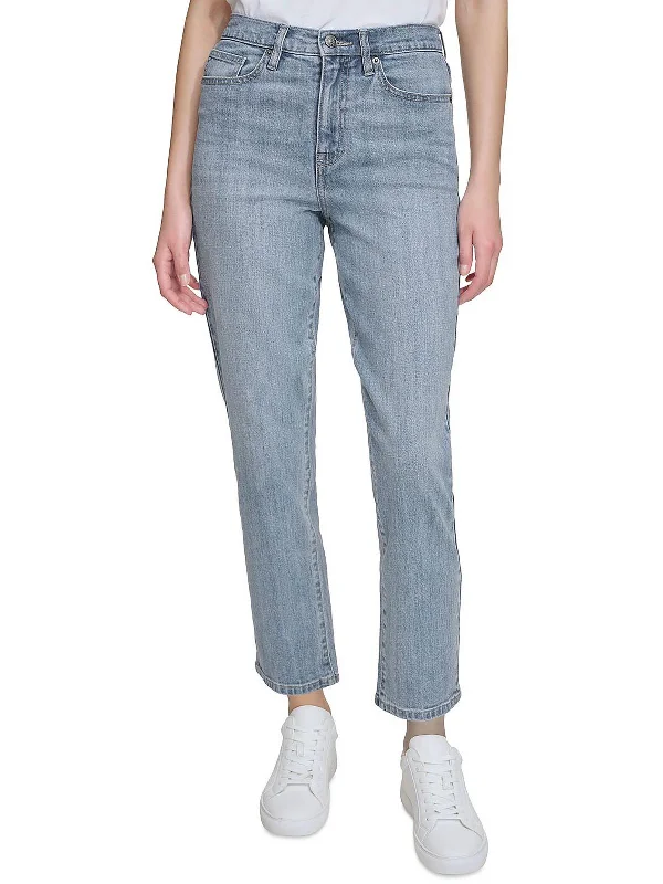Dark - wash women jeans for a sophisticated and slimming effectWomens High Rise Slim Straight Leg Jeans Dark - wash women jeans for a sophisticated and slimming effectWomens High Rise Slim Straight Leg Jeans