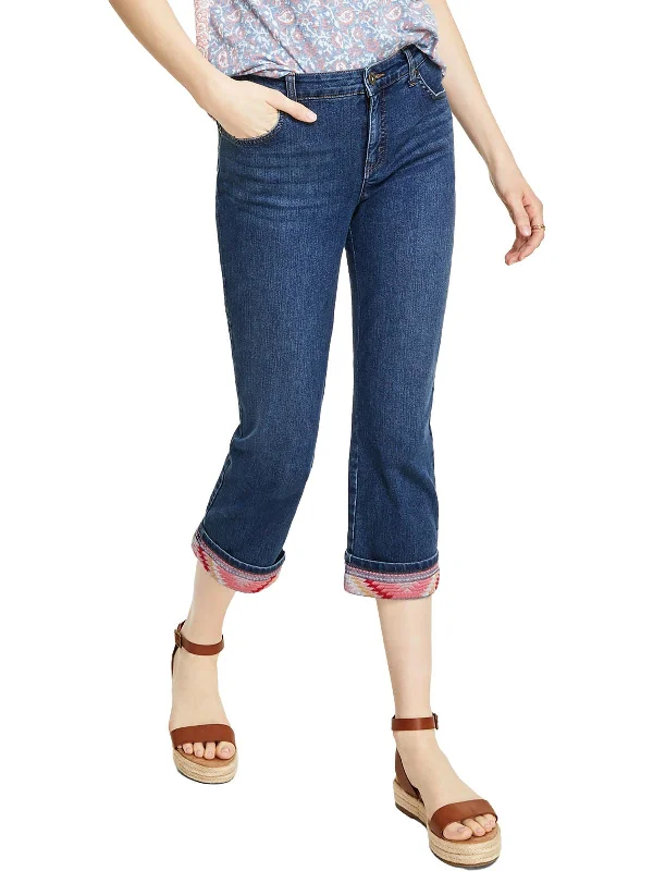 High - waisted women jeans for a flattering silhouetteWomens Mid Rise Slimming Capri Jeans High - waisted women jeans for a flattering silhouetteWomens Mid Rise Slimming Capri Jeans