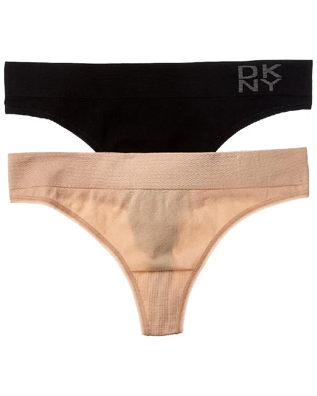 wireless women thongs for a comfortable and wire - free experienceDKNY Set of 2 Energy Seamless Thong