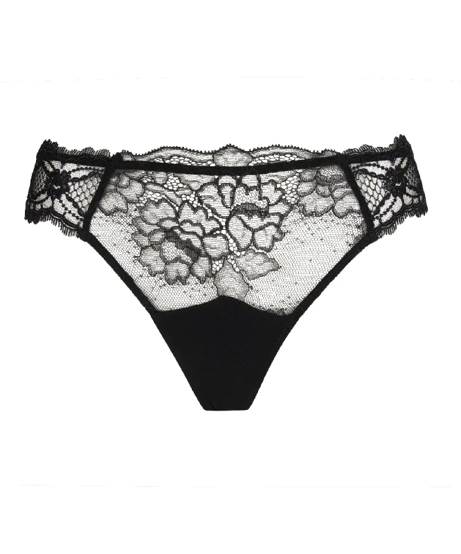 lace women thongs for romantic lingerie setsSublime en Dentelle Black Thong
