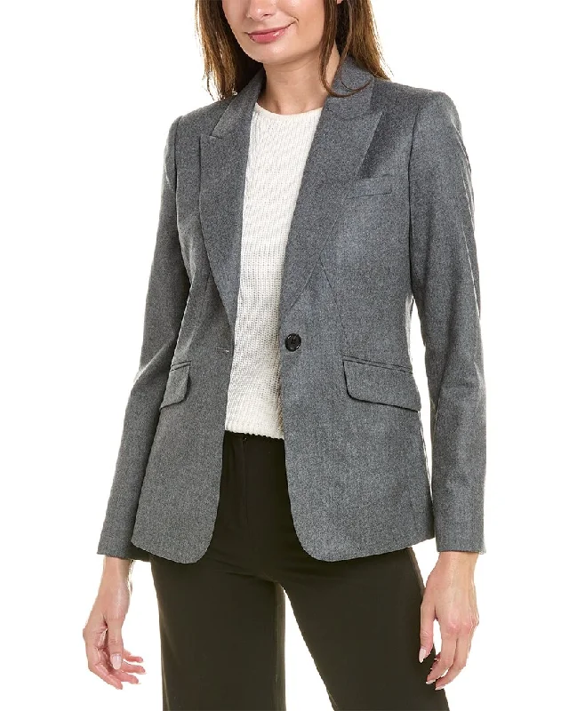 Plus Size Women's Embroidered Blazers in Floral Patterns for a Feminine TouchBrooks Brothers Flannel Wool Blazer Plus Size Women's Embroidered Blazers in Floral Patterns for a Feminine TouchBrooks Brothers Flannel Wool Blazer