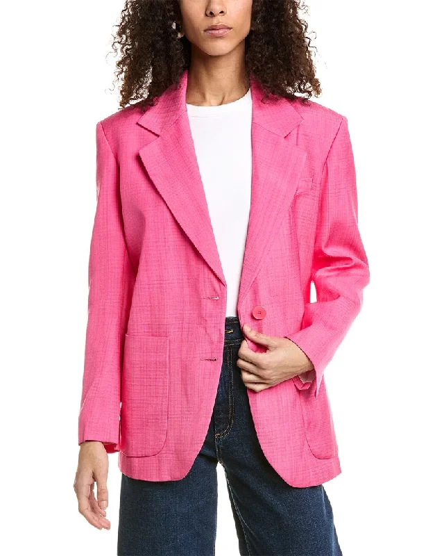 Women's Belted Blazers in Camel Color for a Sophisticated OutfitSandro Blazer