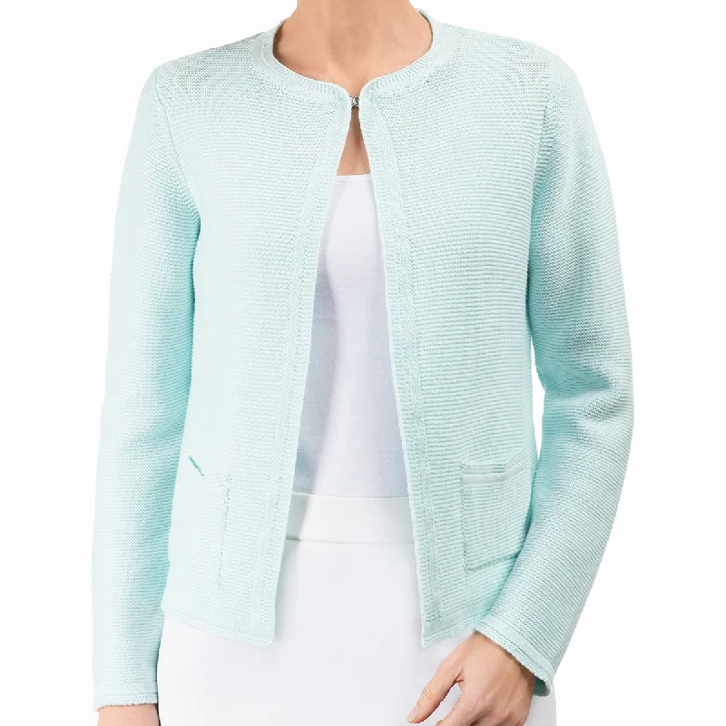 organic cotton women cardigan for an eco - friendly choice2 Pocket Cardigan in Aqua Turquoise organic cotton women cardigan for an eco - friendly choice2 Pocket Cardigan in Aqua Turquoise