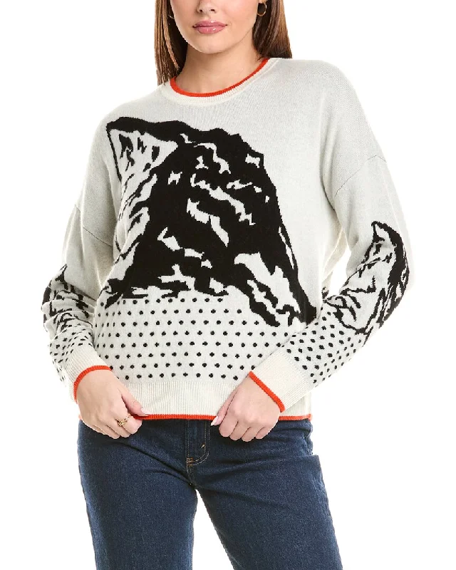 Plus Size Women's Ruffled Hem Sweaters in Floral Prints27 Miles Malibu womens Reversible Intarsia Mountain Lands Wool & Plus Size Women's Ruffled Hem Sweaters in Floral Prints27 Miles Malibu womens Reversible Intarsia Mountain Lands Wool &
