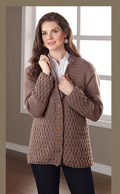 machine washable women cardigan for easy careAlternate Ribs Cardigan