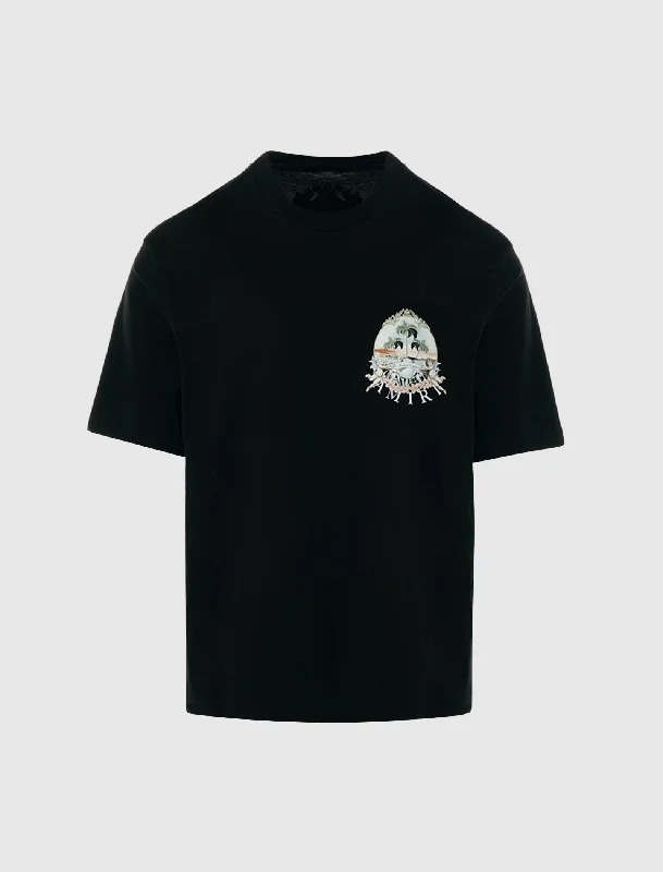 Embroidered Women T Shirt with Intricate DetailsCHERUB PALM TEE