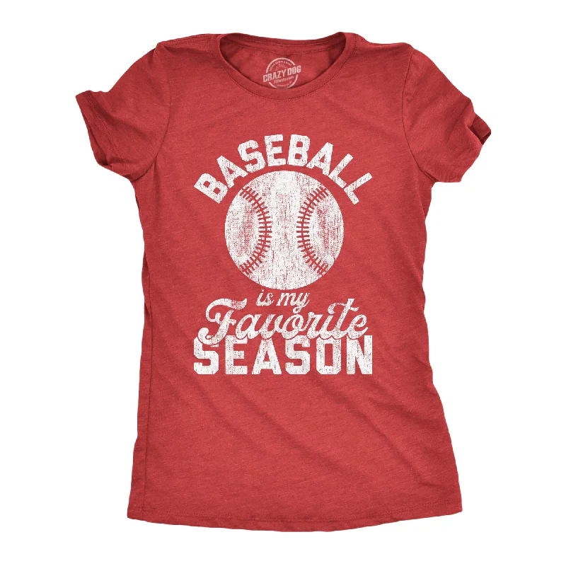 Ringer T Shirt Women with Retro - Inspired StripesBaseball Is My Favorite Season Women's T Shirt Ringer T Shirt Women with Retro - Inspired StripesBaseball Is My Favorite Season Women's T Shirt