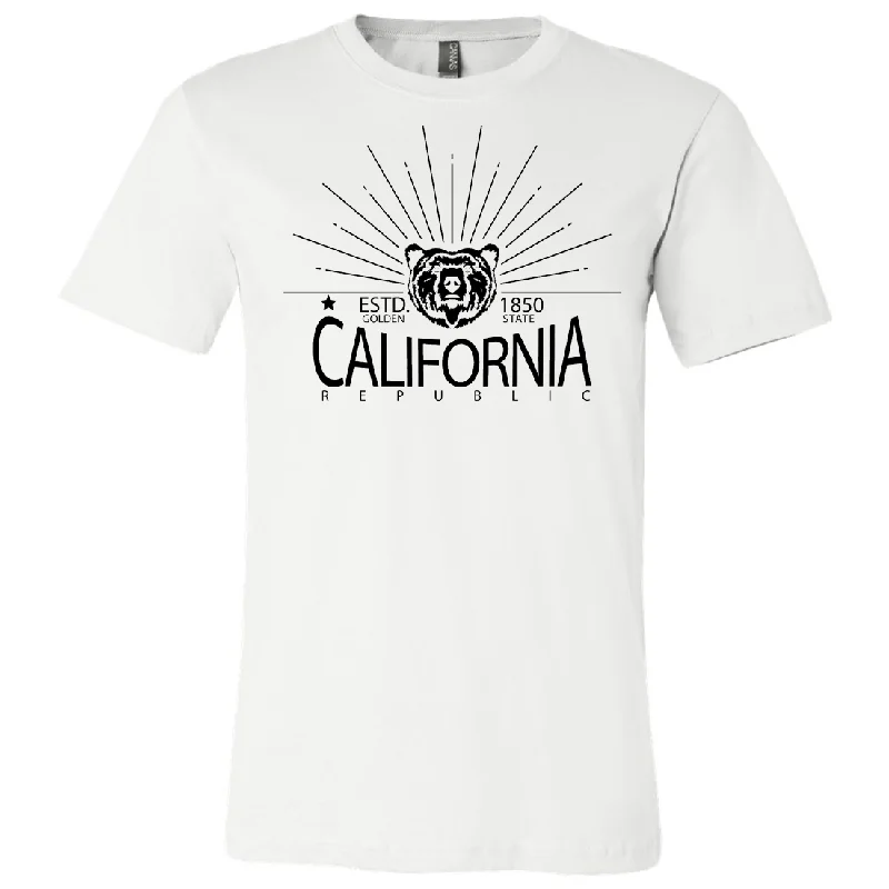 Muscle Women T Shirt for a Sporty and Casual LookCalifornia Golden State Black Print Asst Colors Mens Lightweight Fitted T-Shirt/tee Muscle Women T Shirt for a Sporty and Casual LookCalifornia Golden State Black Print Asst Colors Mens Lightweight Fitted T-Shirt/tee