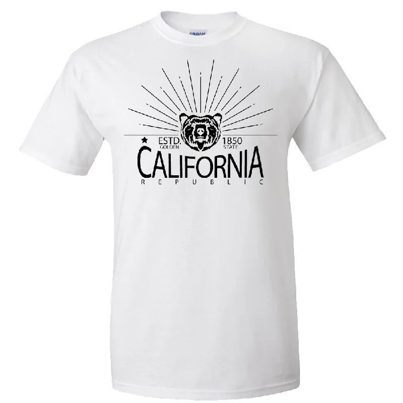 Graphic Print Women T Shirt for a Trendy StatementCalifornia Golden State Black Print Asst Colors T-shirt/tee Graphic Print Women T Shirt for a Trendy StatementCalifornia Golden State Black Print Asst Colors T-shirt/tee