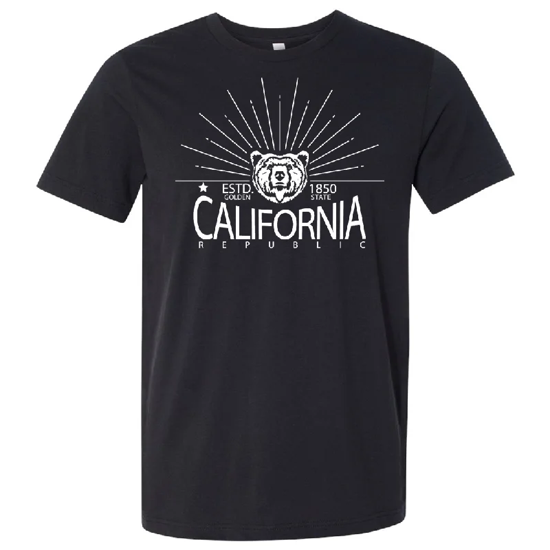 Long Sleeve Women T Shirt for Cooler WeatherCalifornia Golden State White Print Asst Colors Mens Lightweight Fitted T-Shirt/tee Long Sleeve Women T Shirt for Cooler WeatherCalifornia Golden State White Print Asst Colors Mens Lightweight Fitted T-Shirt/tee