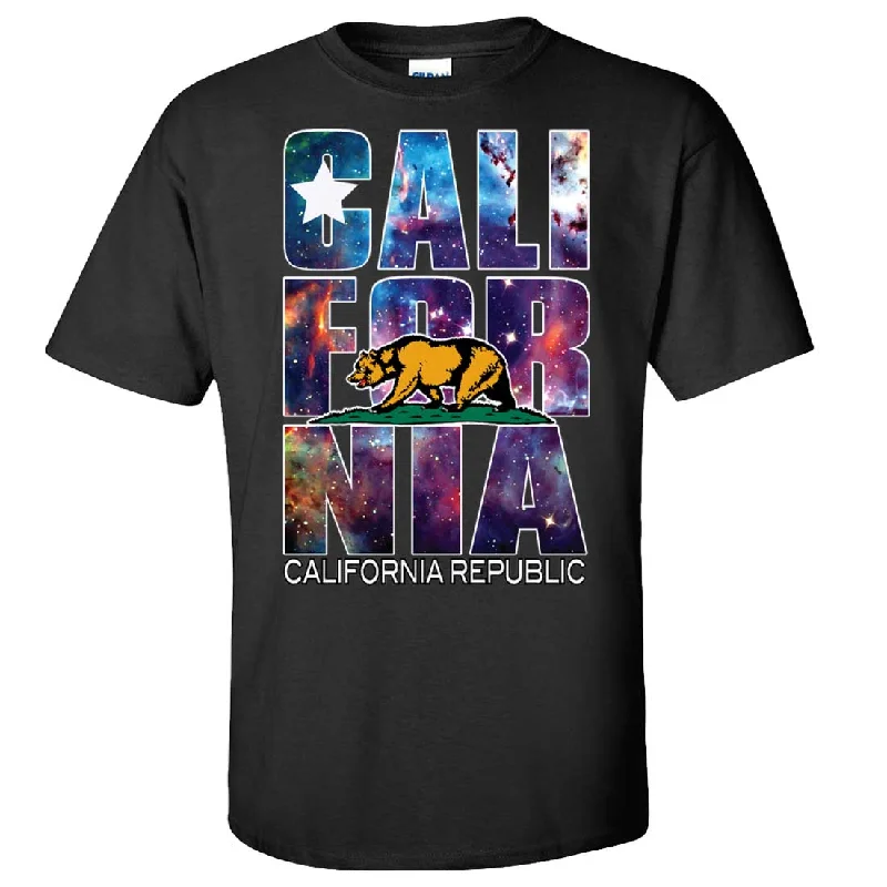 Crew Neck Women T Shirt with a Timeless DesignCalifornia Republic Cosmic State Flag Logo Design In Space Galaxy Asst Colors T-shirt/tee Crew Neck Women T Shirt with a Timeless DesignCalifornia Republic Cosmic State Flag Logo Design In Space Galaxy Asst Colors T-shirt/tee