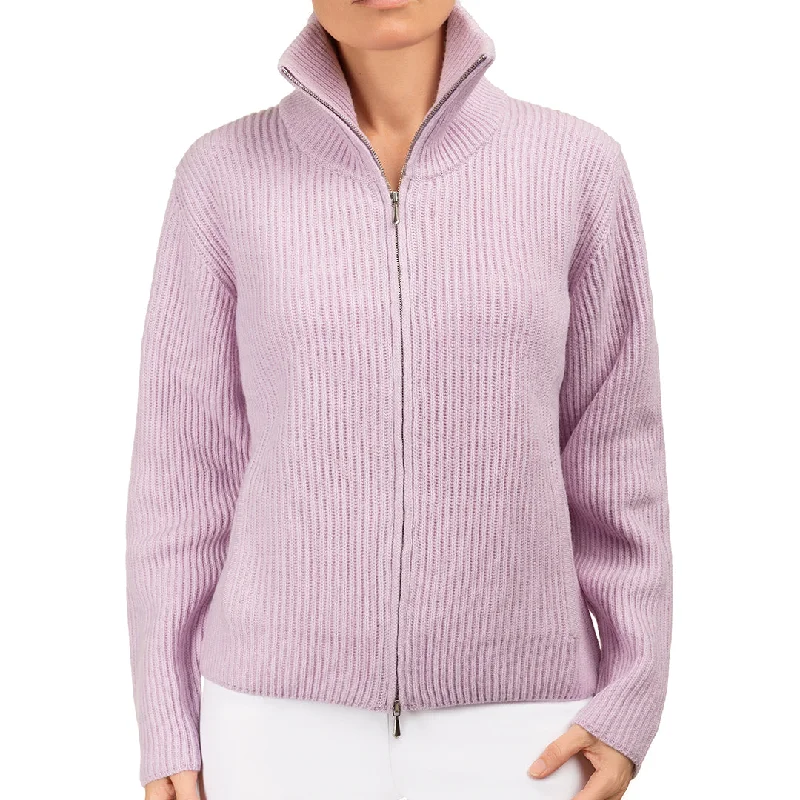 maternity women cardigan for expecting momsCashmere & Wool Rib Zip Cardigan in Lilac maternity women cardigan for expecting momsCashmere & Wool Rib Zip Cardigan in Lilac