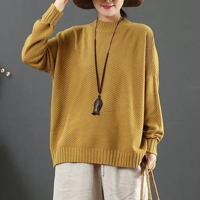 Boat Neck Women's Merino Wool Sweaters in Neutral ShadesComfy yellow sweater tops winter casual half high neck knit sweat tops Boat Neck Women's Merino Wool Sweaters in Neutral ShadesComfy yellow sweater tops winter casual half high neck knit sweat tops