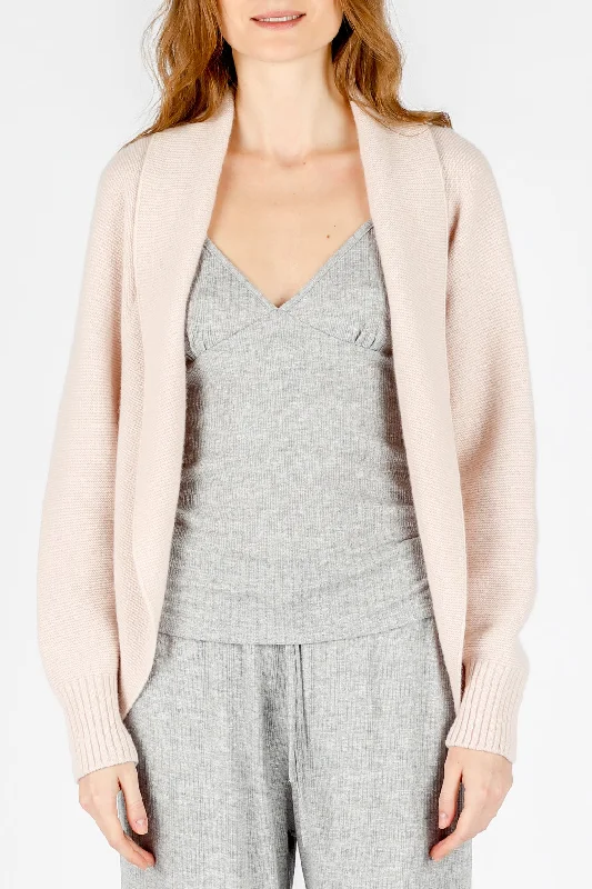 boyfriend style women cardigan for a relaxed fitShawl collar Cashmere Cardigan