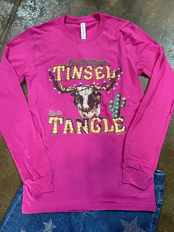 Tie - Front Women's Lambswool Sweaters in Pastel HuesDont Get Your Tinsel In A Tangle Tie - Front Women's Lambswool Sweaters in Pastel HuesDont Get Your Tinsel In A Tangle