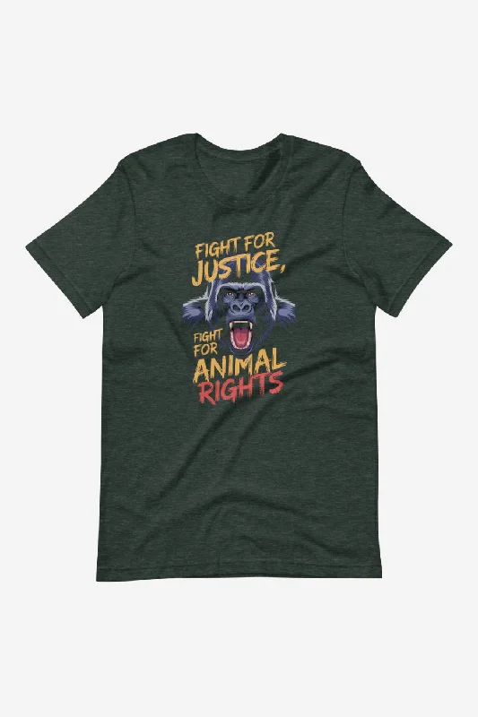 Muscle Women T Shirt for a Sporty and Casual LookFight For Justice Unisex t-shirt