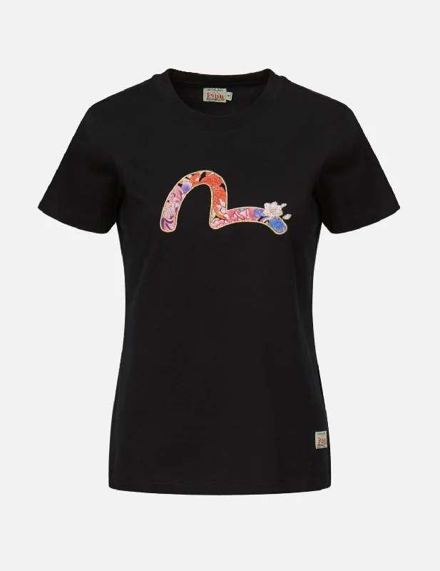 Plus Size Women T Shirt for a Comfortable and Flattering FitFloral-Pattern Seagull Print T-Shirt Plus Size Women T Shirt for a Comfortable and Flattering FitFloral-Pattern Seagull Print T-Shirt