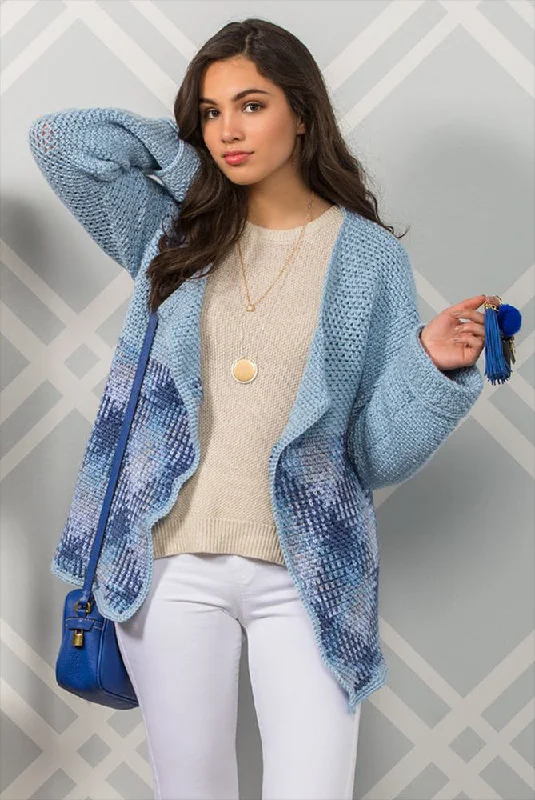 open front women cardigan for easy stylingFree Highlands Cardigan Pattern