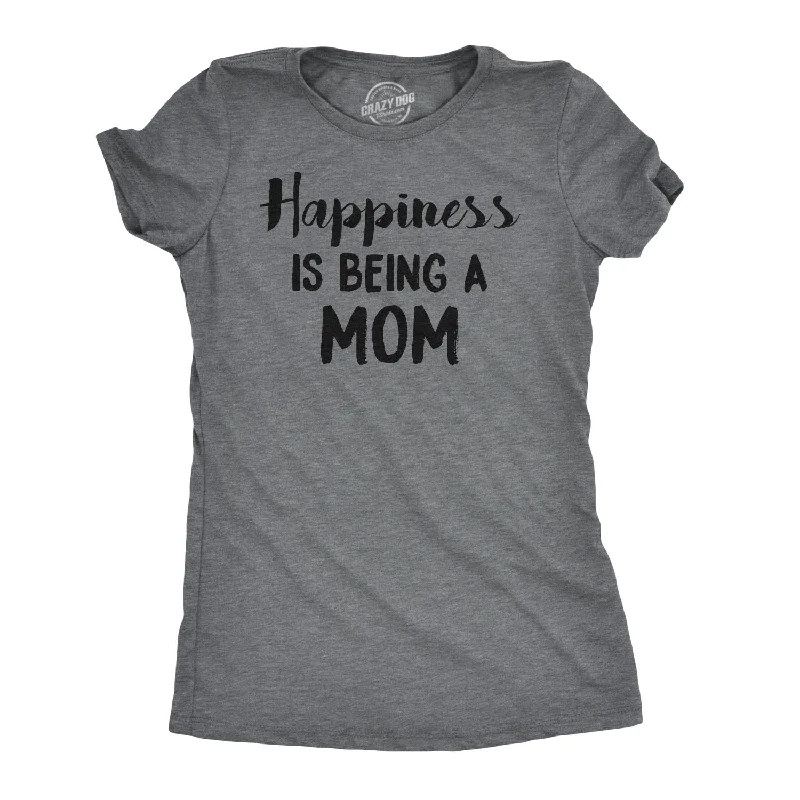 Sequined Women T Shirt for a Sparkly Night OutHappiness is Being a Mom Women's T Shirt Sequined Women T Shirt for a Sparkly Night OutHappiness is Being a Mom Women's T Shirt