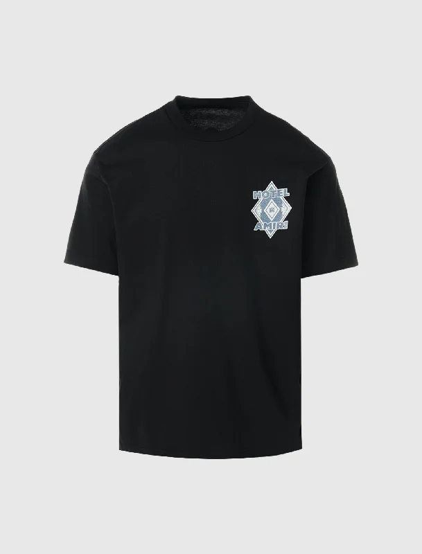 Crop Top Women T Shirt to Pair with High - Waisted BottomsHOTEL TEE