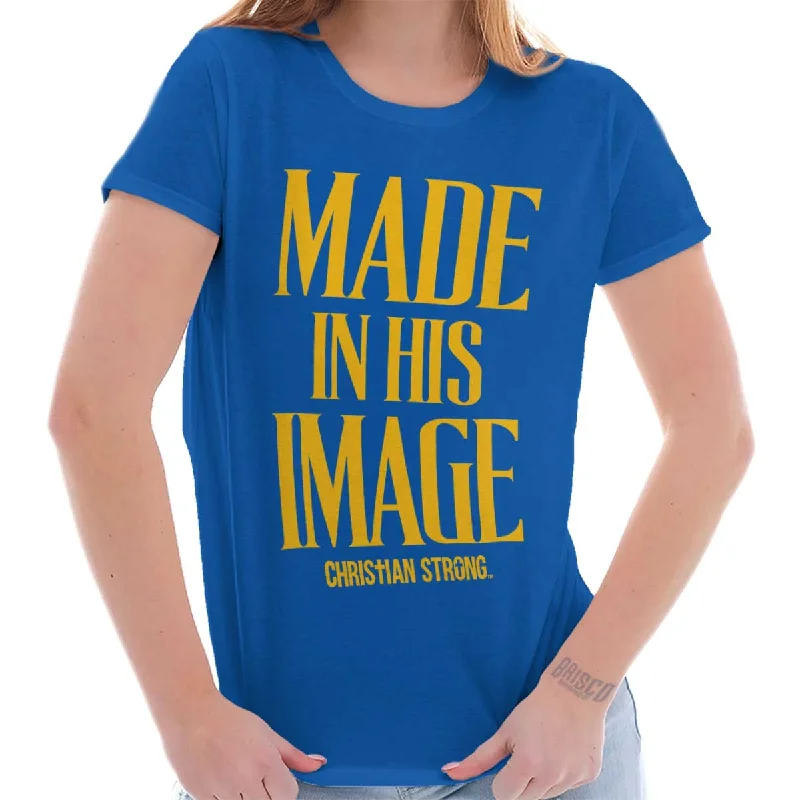 Tie - Dye Women T Shirt with a Bohemian VibeMade In His Image Ladies T Shirt